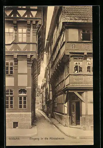 AK Goslar, Eingang in die Münzstrasse