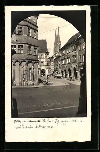 AK Görlitz, Am Untermarkt, Hotel, Möbelmagazin