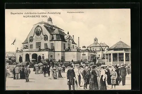AK Nürnberg, Bayerische Jubiläums-Landes-Ausstellung 1906, Hauptrestauration