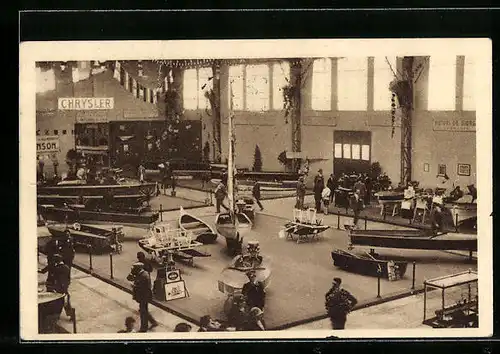 AK Mailand, Mailänder Messe, Wassersportausstellung, Ausstellungshalle