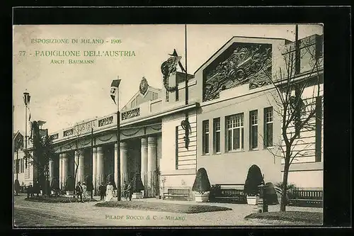 AK Milano, Esposizione di Milano 1906, Padiglione dell`Austria