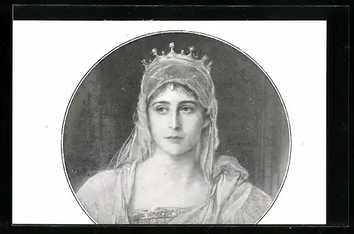 AK Maria Fjodorowna von Russland mit Diadem