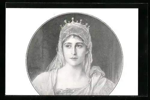 AK Maria Fjodorowna von Russland mit Diadem