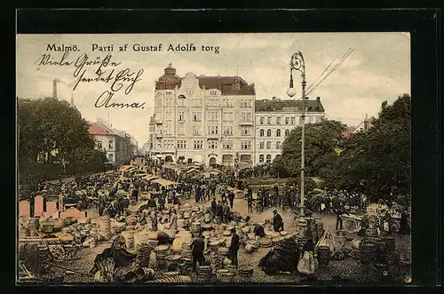 AK Malmö, Parti af Gustaf Adolfs torg