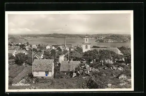 AK Bohus-Malmön, Ortsansicht aus der Vogelschau