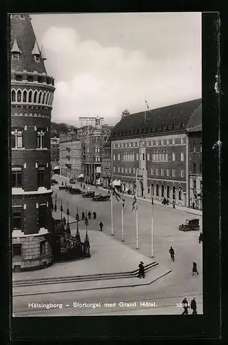 AK Hälsingborg, Stortorget med Grand Hôtel