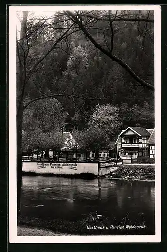 AK Treseburg /Harz, Gasthaus und Pension Waldesruh