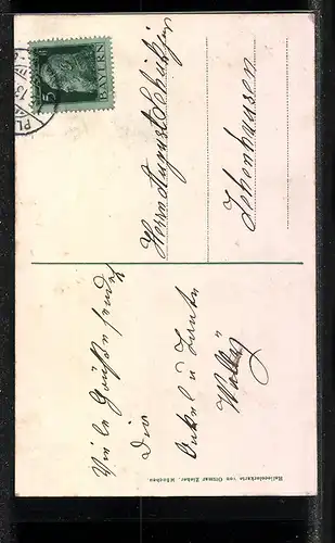 AK Maria-Eich, Wallfahrts-kirche mit Hirschwunder