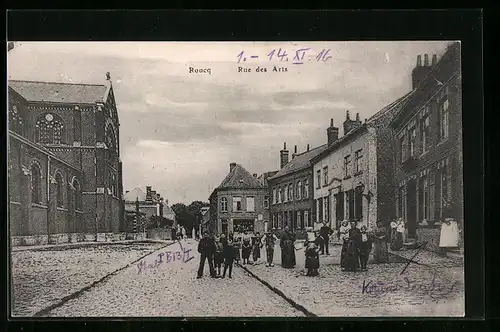 AK Roncq, Rue des Arts
