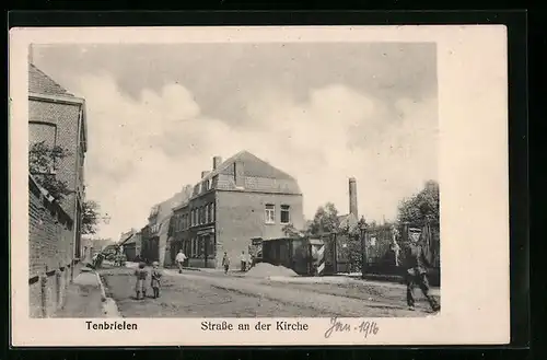 AK Tenbrielen, Strasse an der Kirche