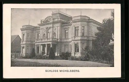 AK Michalovice, Schloss Michelsberg mit Park