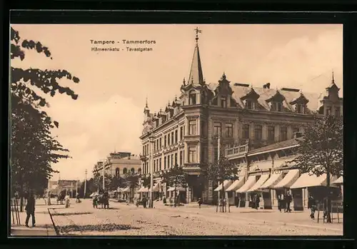 AK Tampere /Tammerfors, Hämeenkatu, Tavastgatan