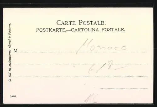 Künstler-AK Monaco, Le port