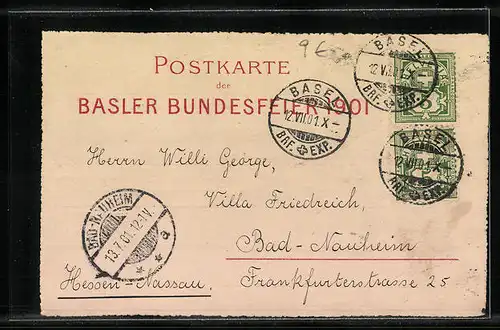 Künstler-AK Basel, Festspiel 1901, Die Sieger von Dornach