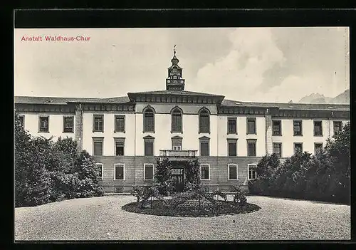 AK Chur, Anstalt Waldhaus-Chur, Frontansicht