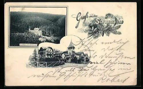 AK Bühl / Baden, Hundseck vom Riesenkopf, Curhaus Hundseck, Tannenzweig