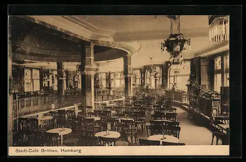 AK Hamburg-St.Pauli, Stadt-Café Bröhan