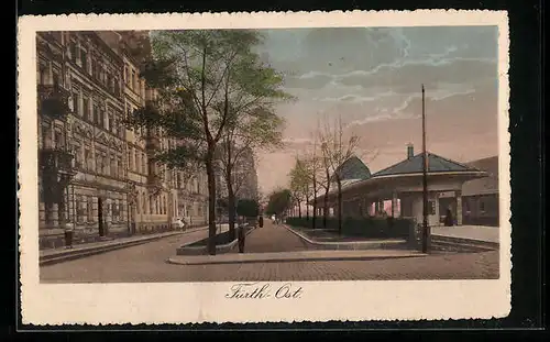 AK Fürth, Strassenpartie im Ostteil der Stadt
