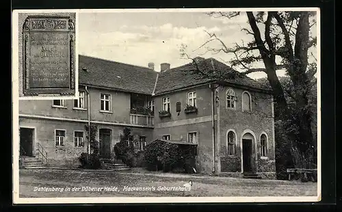 AK Dahlenberg, Mackensen`s Geburtshaus