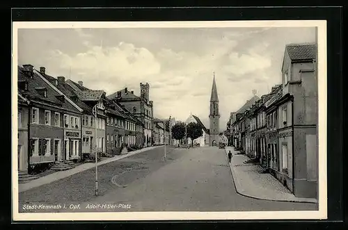 AK Kemnath i. Opf., Platz mit Kirche