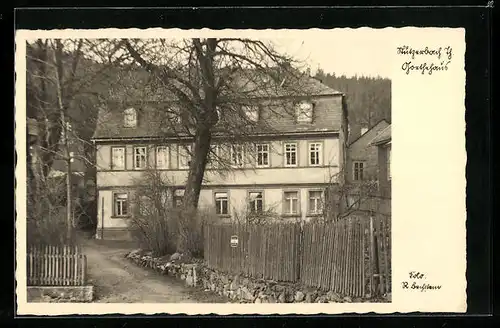 AK Stützerbach, Blick aufs Goethehaus