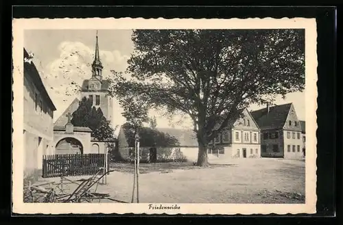 AK Langen-Reichenbach, Friedenseiche und Kirche