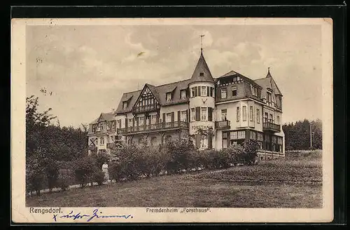 AK Rengsdorf, Fremdenheim Forsthaus mit Park