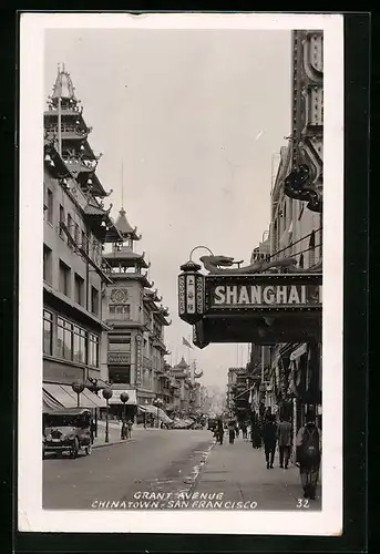 AK San Francisco, CA, Chinatown, Grant Avenue