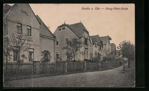 AK Strehla /Elbe, König-Albert-Strasse