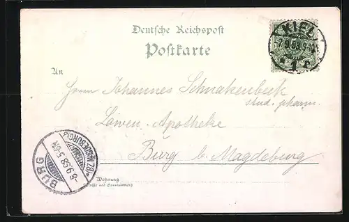 Lithographie Gremsmühlen, Partie a. Diecksee, Partie a. d. Holm