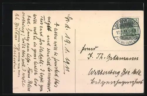 AK Greppin, Kirche mit Pfarrhaus und Schule