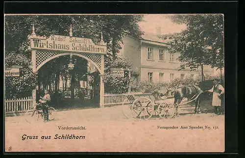 AK Berlin-Grunewald, Wirtshaus, Vorderansicht