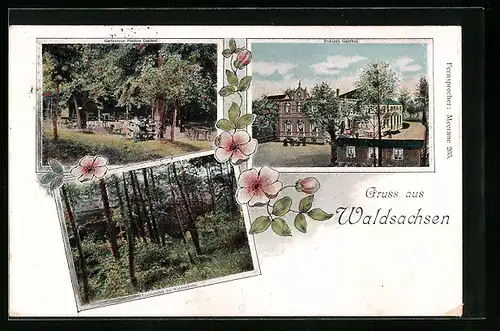 AK Waldsachsen, Pohlers Gasthof, Teufelshöhe