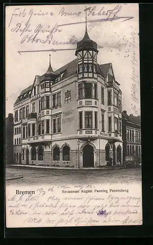 AK Bremen, Restaurant August Panning Panzenberg
