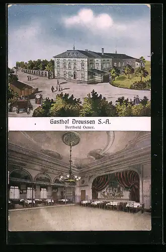 AK Dreussen /S.-A., Gasthof von Berthold Oeser
