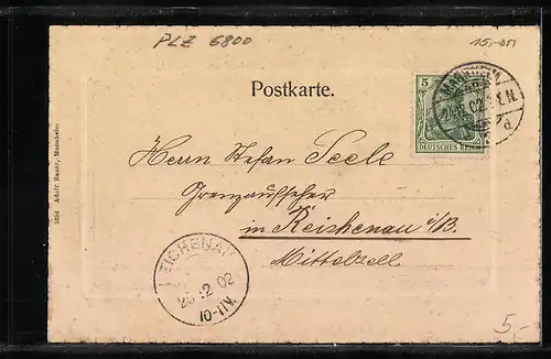 AK Mannheim, Sicht auf den Rheinhafen