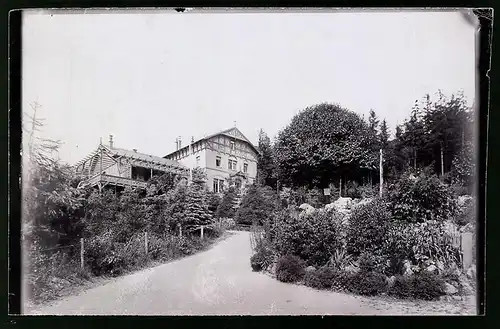 Fotografie Brück & Sohn Meissen, Ansicht Kamenz i. Sa., Partie in den Anlagen auf dem Hutberg