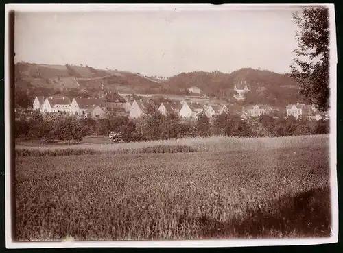 Fotografie Brück & Sohn Meissen, Ansicht Zitzschewig, Teilansicht des Ortes mit dem Genesungsheim