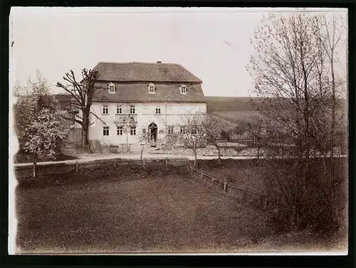Fotografie Brück & Sohn Meissen, Ansicht Schmiedewalde, Blick auf den Gasthof zu Schmiedewalde
