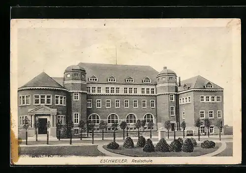 AK Eschweiler, Realschule, Strassenansicht