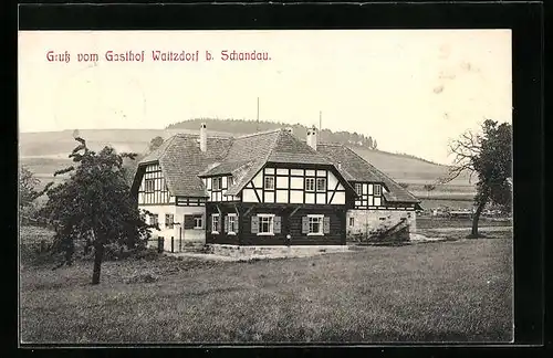 AK Schandau, Gasthof Waitzdorf