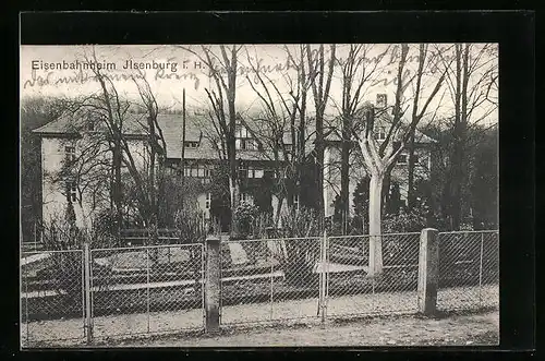 AK Ilsenburg i. H., Partie vom Eisenbahnheim