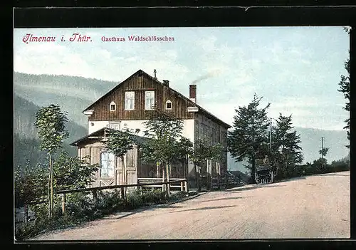 AK Ilmenau /Thür., Gasthaus Waldschlösschen