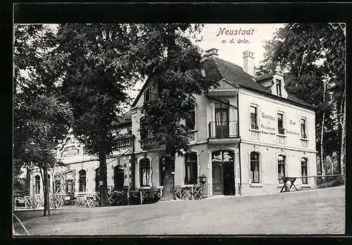 AK Neustadt an der Orla, Gasthaus Zur Sachsenburg