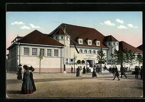 AK Leipzig, Internationale Baufachausstellung 1913, Ansicht des österreichischen Staatsgebäudes