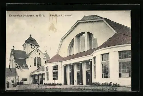 AK Bruxelles, Exposition 1910, Pavillon Allemand