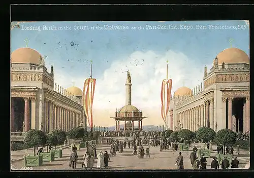 AK San Francisco, Pan.-Pac. Int. Expo 1915, Looking North in the Court of the Universe