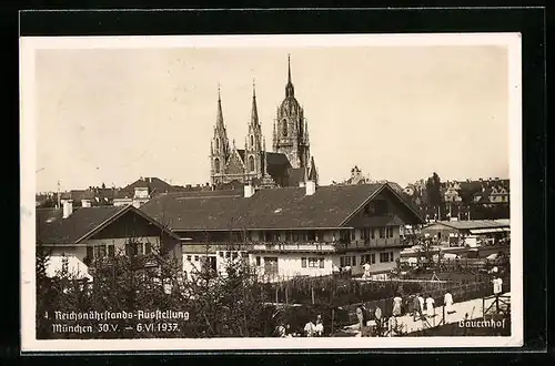 AK München, 4. Reichsnährstands-Ausstellung 1937, Bauernhof