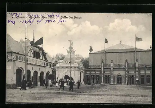 AK Bruxelles, Exposition 1910, Salle des Fêtes
