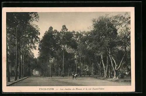 AK Pnom-Penh, Les Jardins du Phnom et la rue Daniel Fabre